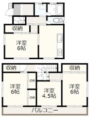 山名町一戸建の間取り画像