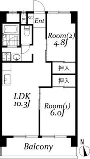 中葛西ハイツの間取り画像