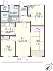 シティライフ高島の間取り画像