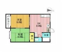 エスポワール国立の間取り画像
