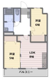 シャトー白百合の間取り画像
