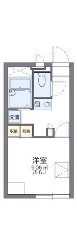レオパレスハイブリッジの間取り画像