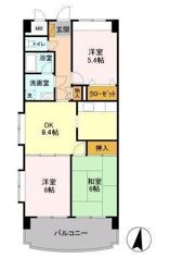 エーヴィゲス市川の間取り画像