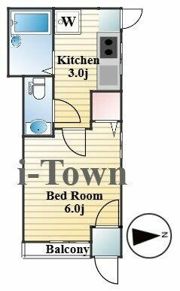 villa荒川3の間取り画像