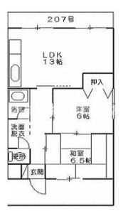 重信マンションの間取り画像