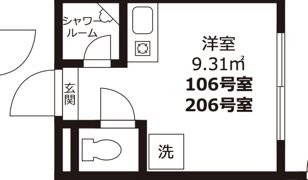 カーサミモザの間取り画像
