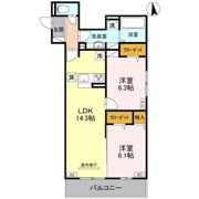 紅雲町2丁目PJ B棟の間取り画像