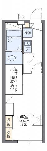 レオパレス大堀Ⅱの間取り画像