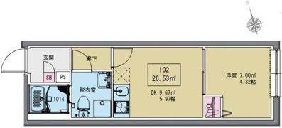 MAXIV CITY堀切RIVER SIDEの間取り画像