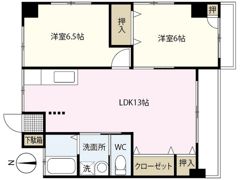 コーポあかつきの間取り画像