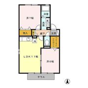 パレス・ザ・グリーン A・Bの間取り画像