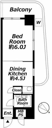 朝日大通り公園マンションの間取り画像