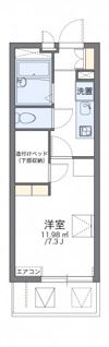 レオパレスグリチネⅡの間取り画像