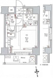 クレイシア新御徒町の間取り画像