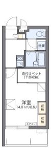 レオパレスコンフォートおろくⅡの間取り画像