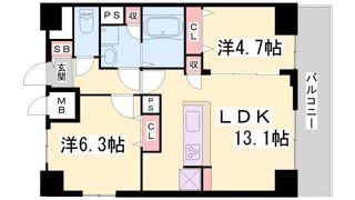 ボンニー元町の間取り画像