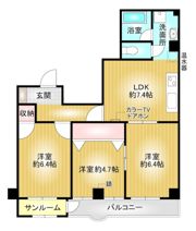 ビルトマンション西宮の間取り画像