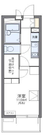 レオパレスクローバーの間取り画像