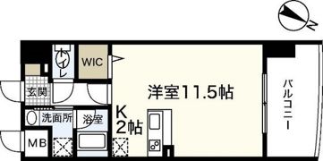 サムティレジデンス平和大通りの間取り画像