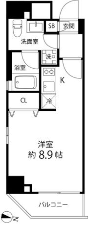 パークキューブ錦糸町の間取り画像