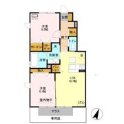 エーデルハイム Dの間取り画像