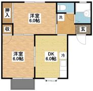 リバーコートCの間取り画像