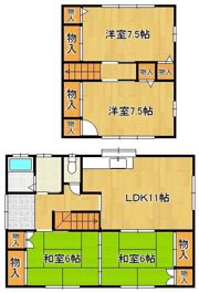 山手町戸建ての間取り画像