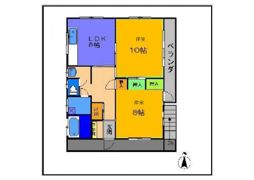 強戸町貸家の間取り画像
