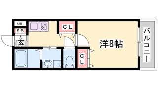 ヴィラ月見山の間取り画像