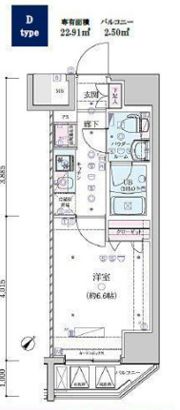 GENOVIA横浜関内skygardenの間取り画像