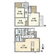 緑ケ丘戸建の間取り画像