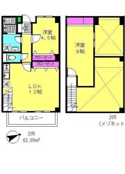 ボナール松庵の間取り画像