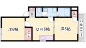 大倉山ハイツB棟の間取り画像