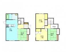 福富西戸建借家の間取り画像