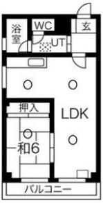 シャトー中尾の間取り画像