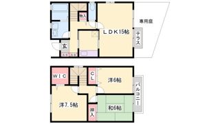モンテアンヴァレB棟の間取り画像