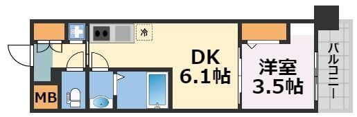 Dimora難波の間取り画像