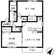パークハイム D棟の間取り画像