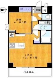旗ヶ岡アパートメントの間取り画像