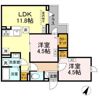 セレスティア扇Ⅲの間取り画像
