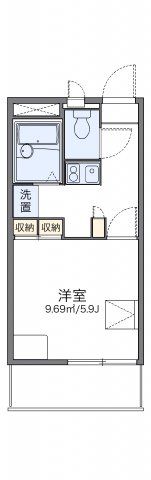 レオパレスfloraⅡの間取り画像
