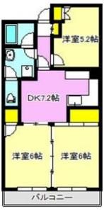 シーザーレジデンス高崎の間取り画像