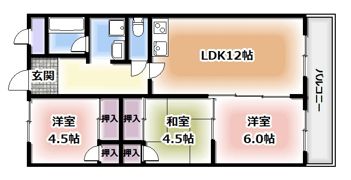 アメニテイα館の間取り画像