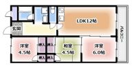 アメニテイα館の間取り画像
