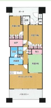 摩耶シーサイドプレイス フェアコースト2番館の間取り画像