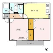 ウィルモア Bの間取り画像