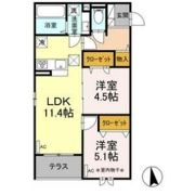 D-ROOM小田原5丁目の間取り画像
