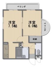 アルファ枝川の間取り画像