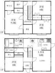 福田のいえの間取り画像