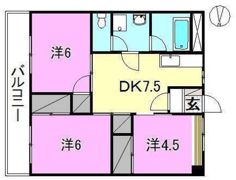 イーストレジデンス大和の間取り画像